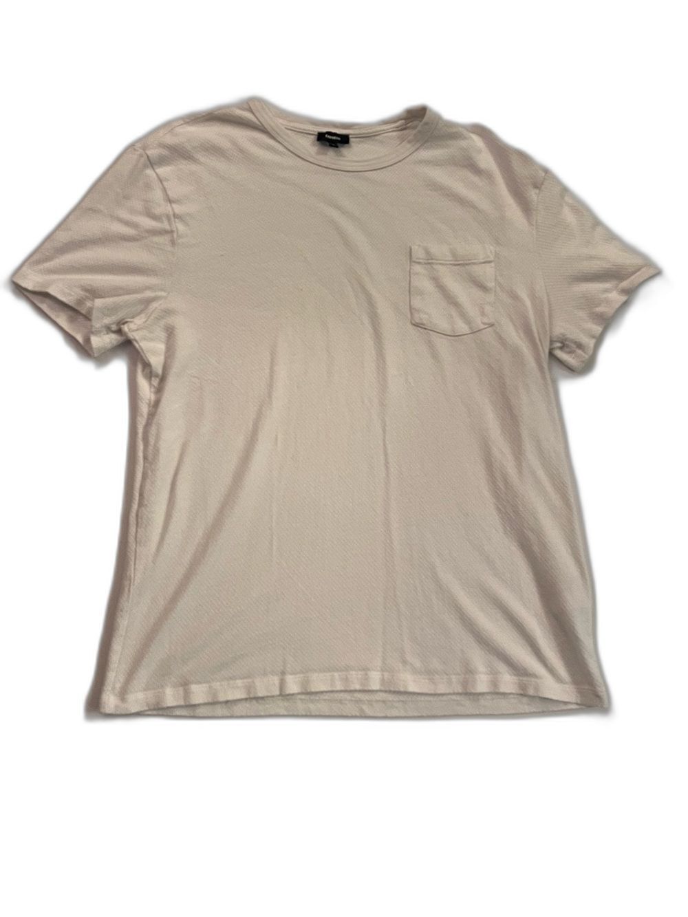 Express Men's White Short Sleeve Pocket Tee